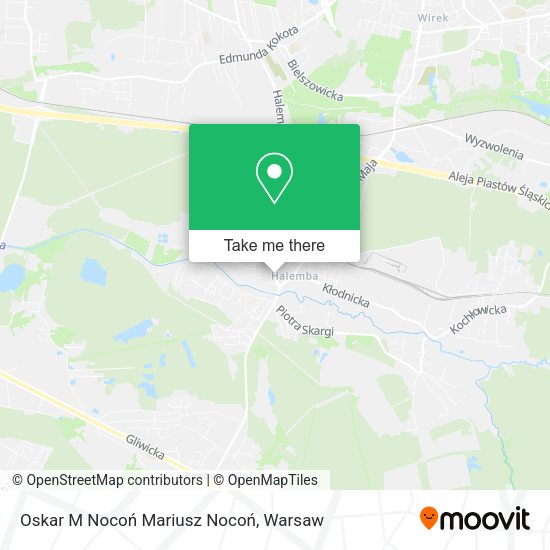 Oskar M Nocoń Mariusz Nocoń map