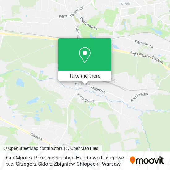 Gra Mpolex Przedsiębiorstwo Handlowo Usługowe s.c. Grzegorz Sklorz Zbigniew Chłopecki map