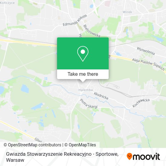 Карта Gwiazda Stowarzyszenie Rekreacyjno - Sportowe