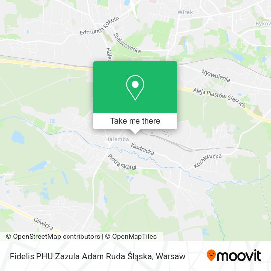 Fidelis PHU Zazula Adam Ruda Śląska map