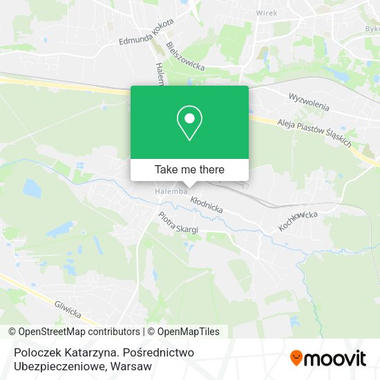 Poloczek Katarzyna. Pośrednictwo Ubezpieczeniowe map