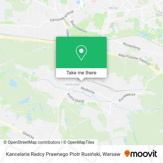 Карта Kancelaria Radcy Prawnego Piotr Rusiński