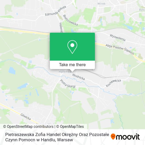 Pietraszewska Zofia Handel Okrężny Oraz Pozostałe Czynn Pomocn w Handlu map