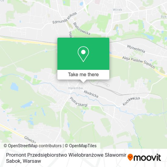 Promont Przedsiębiorstwo Wielobranżowe Sławomir Sabok map