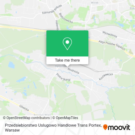 Przedsiebiorstwo Uslugowo Handlowe Trans Portex map