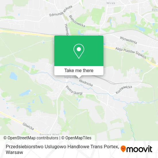 Карта Przedsiebiorstwo Uslugowo Handlowe Trans Portex