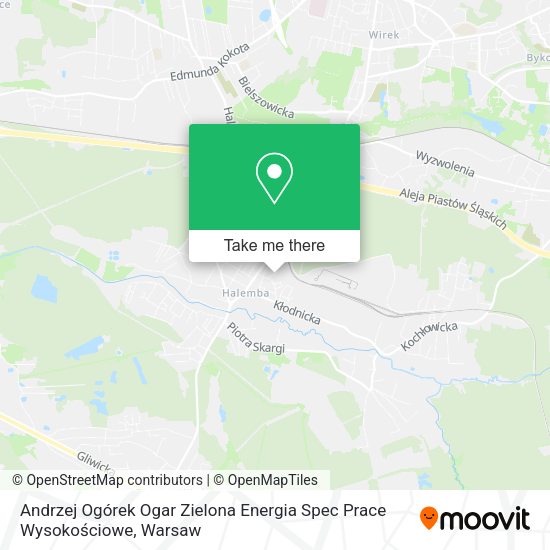 Andrzej Ogórek Ogar Zielona Energia Spec Prace Wysokościowe map