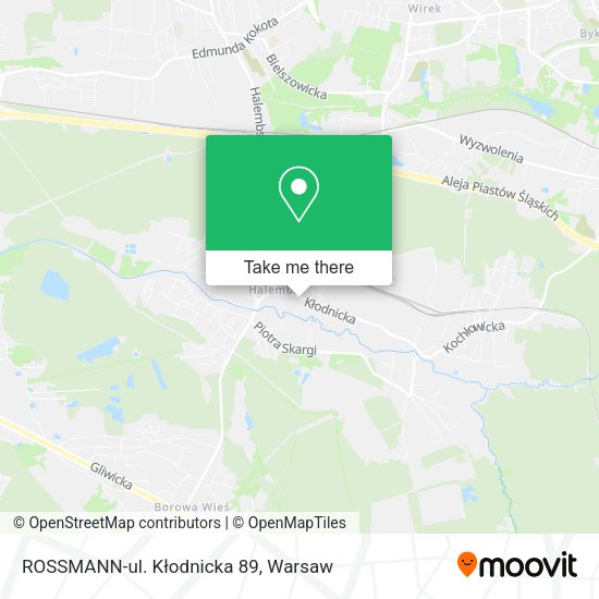 ROSSMANN-ul. Kłodnicka 89 map