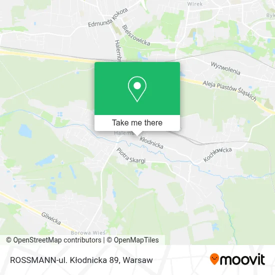 ROSSMANN-ul. Kłodnicka 89 map