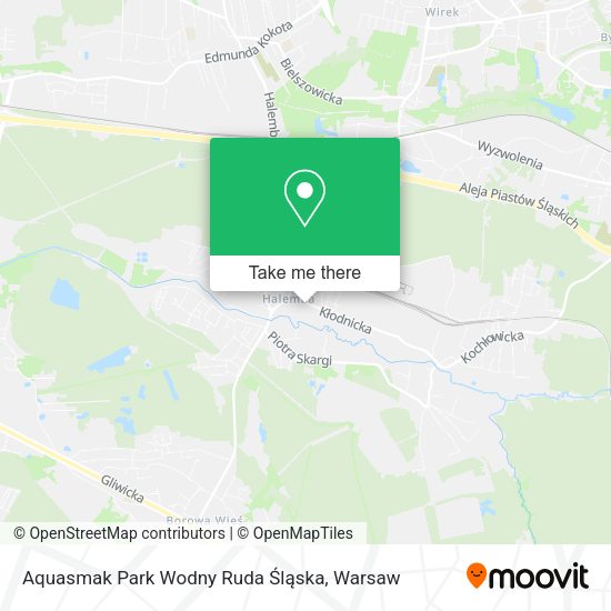 Aquasmak Park Wodny Ruda Śląska map