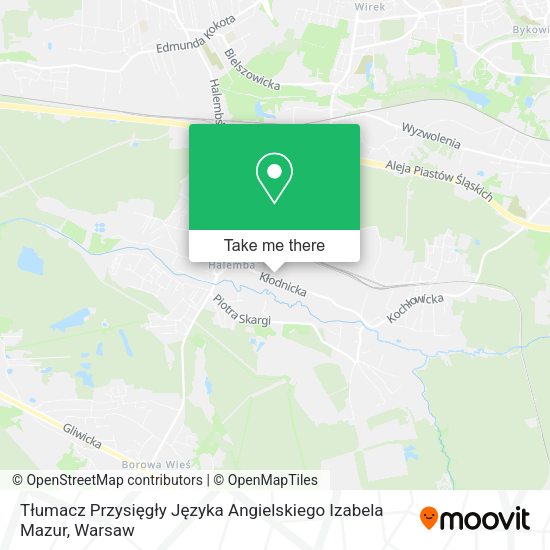 Tłumacz Przysięgły Języka Angielskiego Izabela Mazur map