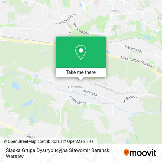 Śląska Grupa Dystrybucyjna Sławomir Barański map