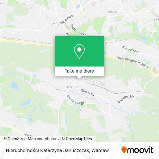 Nieruchomości Katarzyna Januszczak map