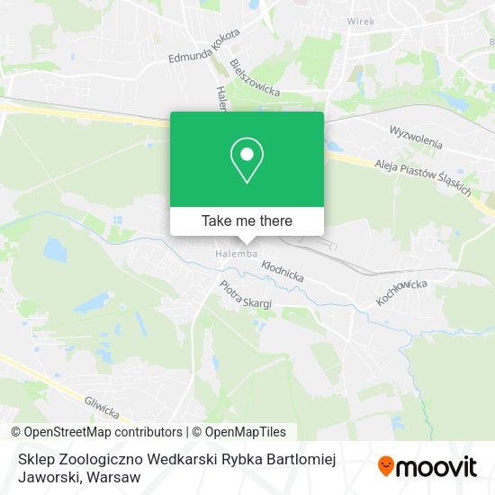 Sklep Zoologiczno Wedkarski Rybka Bartlomiej Jaworski map