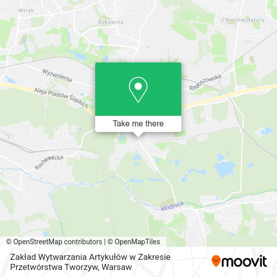 Zakład Wytwarzania Artykułów w Zakresie Przetwórstwa Tworzyw map