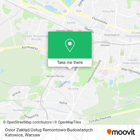 Osior Zakład Usług Remontowo-Budowlanych Katowice map