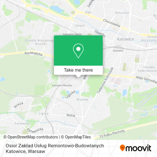 Карта Osior Zakład Usług Remontowo-Budowlanych Katowice