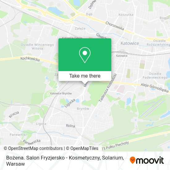 Bożena. Salon Fryzjersko - Kosmetyczny, Solarium map