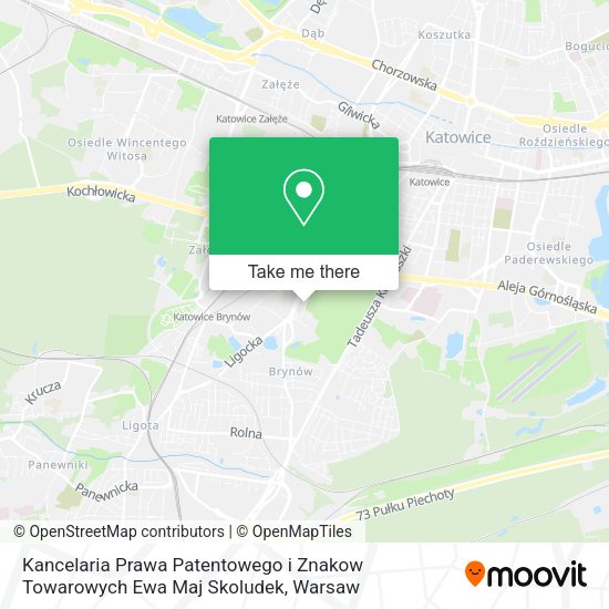 Kancelaria Prawa Patentowego i Znakow Towarowych Ewa Maj Skoludek map