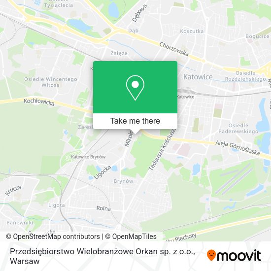 Przedsiębiorstwo Wielobranżowe Orkan sp. z o.o. map