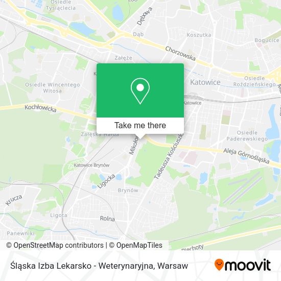 Śląska Izba Lekarsko - Weterynaryjna map