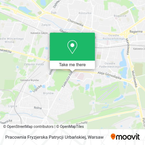 Pracownia Fryzjerska Patrycji Urbańskiej map