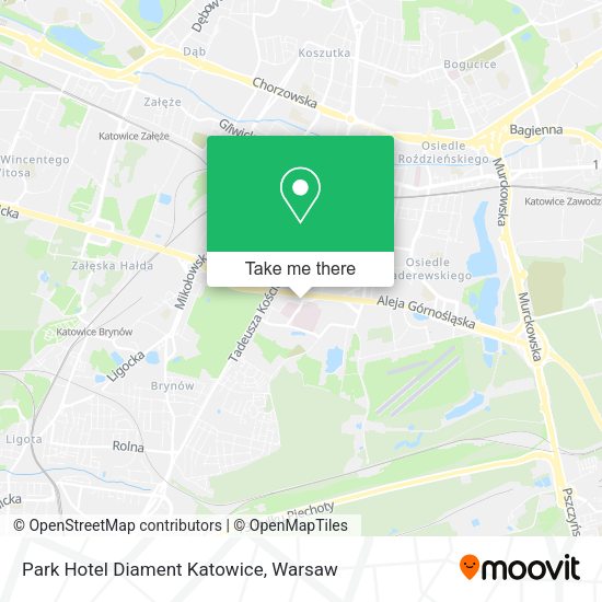 Park Hotel Diament Katowice map