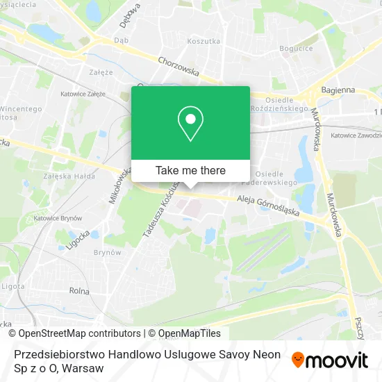 Карта Przedsiebiorstwo Handlowo Uslugowe Savoy Neon Sp z o O