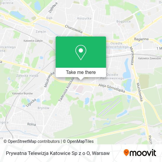 Prywatna Telewizja Katowice Sp z o O map