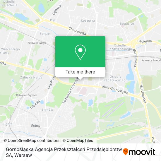 Górnośląska Agencja Przekształceń Przedsiębiorstw SA map