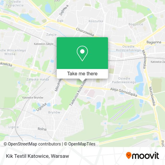 Kik Textil Katowice map