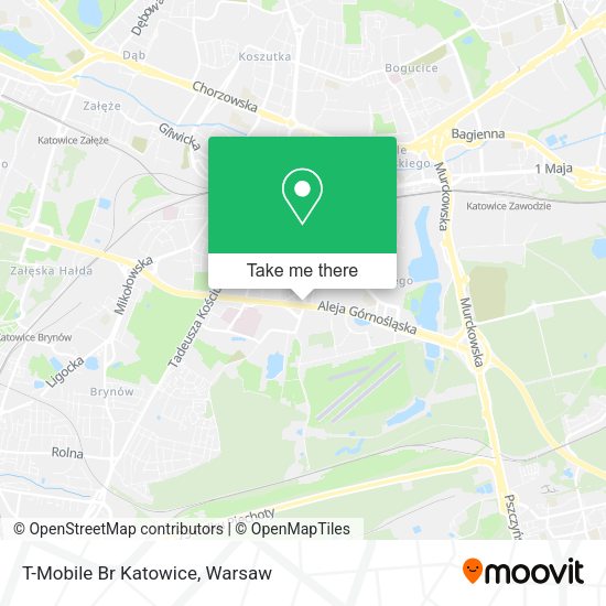 T-Mobile Br Katowice map