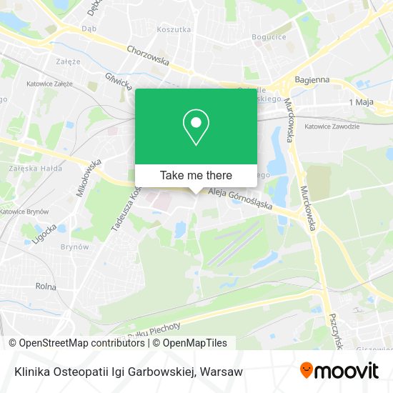 Klinika Osteopatii Igi Garbowskiej map