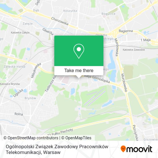 Ogólnopolski Związek Zawodowy Pracowników Telekomunikacji map