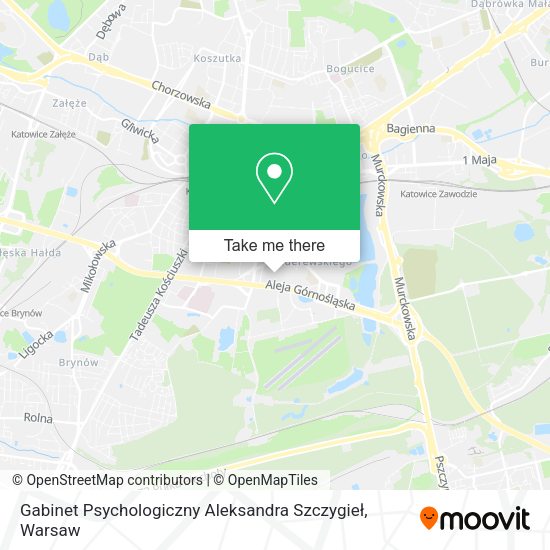 Gabinet Psychologiczny Aleksandra Szczygieł map