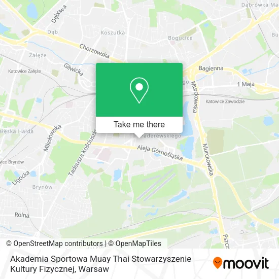 Карта Akademia Sportowa Muay Thai Stowarzyszenie Kultury Fizycznej
