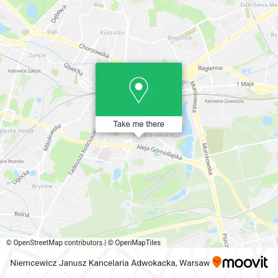 Карта Niemcewicz Janusz Kancelaria Adwokacka