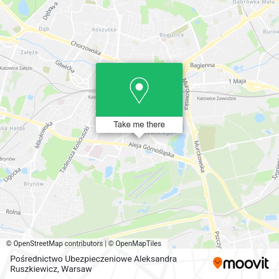 Pośrednictwo Ubezpieczeniowe Aleksandra Ruszkiewicz map