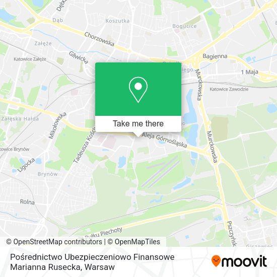 Pośrednictwo Ubezpieczeniowo Finansowe Marianna Rusecka map