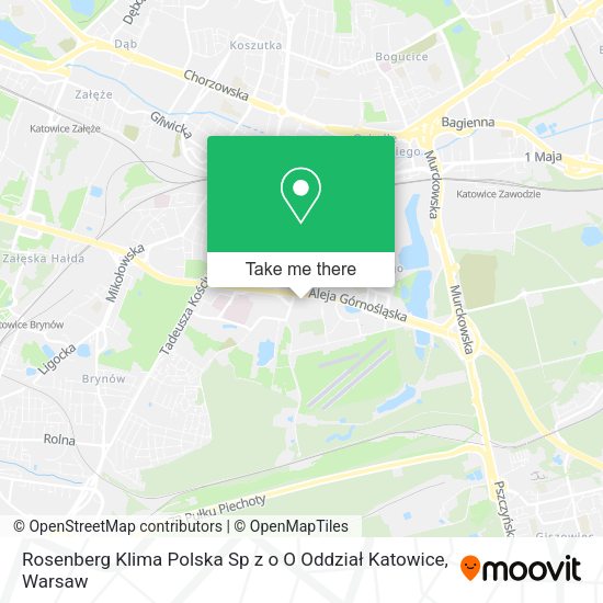 Rosenberg Klima Polska Sp z o O Oddział Katowice map