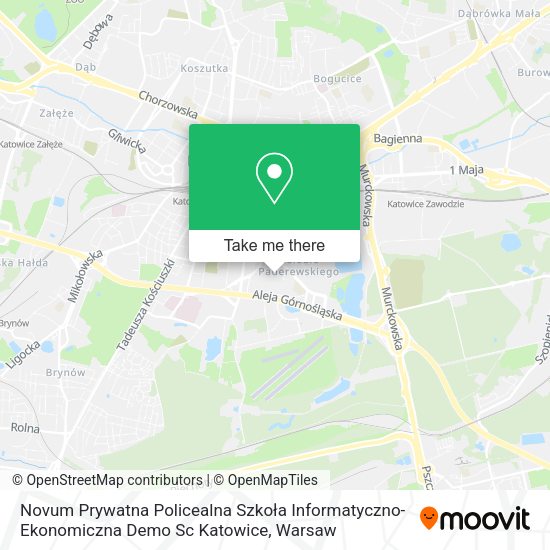 Novum Prywatna Policealna Szkoła Informatyczno-Ekonomiczna Demo Sc Katowice map