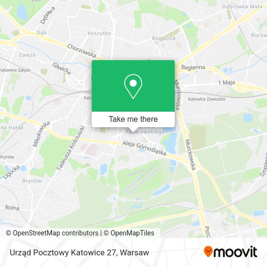 Urząd Pocztowy Katowice 27 map