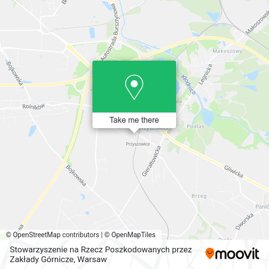 Stowarzyszenie na Rzecz Poszkodowanych przez Zakłady Górnicze map