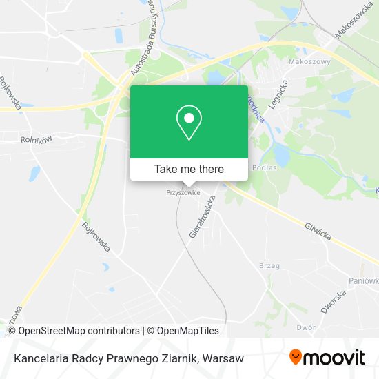 Kancelaria Radcy Prawnego Ziarnik map