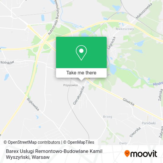 Barex Usługi Remontowo-Budowlane Kamil Wyszyński map