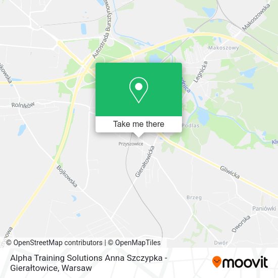 Alpha Training Solutions Anna Szczypka - Gierałtowice map