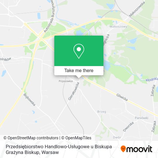 Przedsiębiorstwo Handlowo-Usługowe u Biskupa Grażyna Biskup map