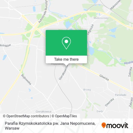 Parafia Rzymskokatolicka pw. Jana Nepomucena map