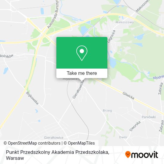 Punkt Przedszkolny Akademia Przedszkolaka map