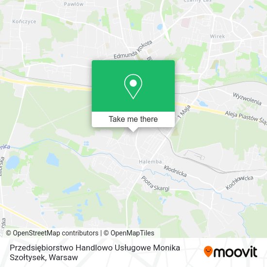 Przedsiębiorstwo Handlowo Usługowe Monika Szołtysek map